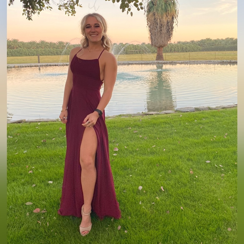 High slit lulus dress
